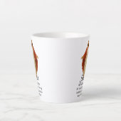 Jesus in Rot und Weiß Milchtasse (Vorderseite)