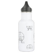 Jesus in Silver Edelstahlflasche (Links)