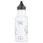 Jesus in Silver Edelstahlflasche (Rechts)