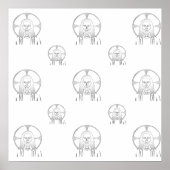 Jesus in Silver Poster (Vorne)