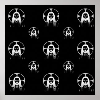 Jesus in Silver Poster