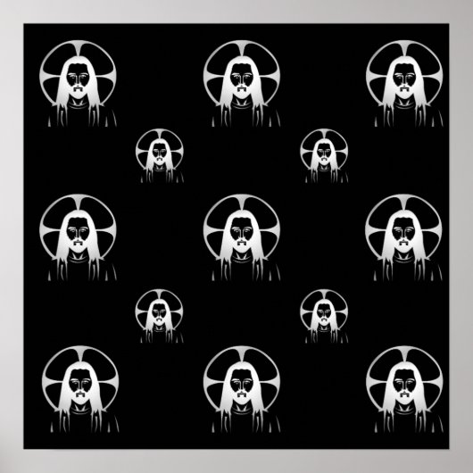 Jesus in Silver Poster (Vorne)