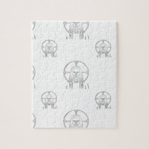 Jesus in Silver Puzzle