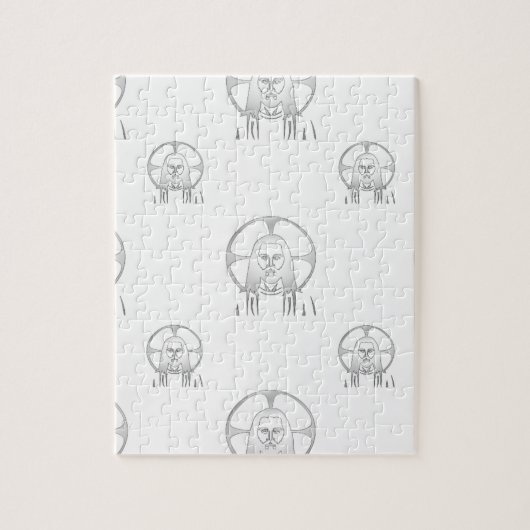 Jesus in Silver Puzzle (Vertikal)