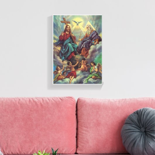 Jesus in Sky Leinwanddruck (Insitu (Wohnzimmer))