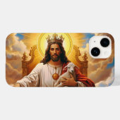 Jesus in The Kingdom of Heaven iPhone case (Rückseite (Horizontal))