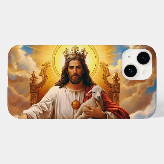 Jesus in The Kingdom of Heaven iPhone case (Rückseite (Horizontal))