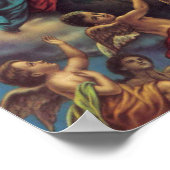 Jesus in Wolken Poster (Ecke)