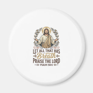 Jesus Indie Folk Akustik-Anbetungs-Grafik-T-Shirt  Magnet