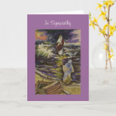 Jesus inmitten unserer Stürme Karte (Gelbe Blume)