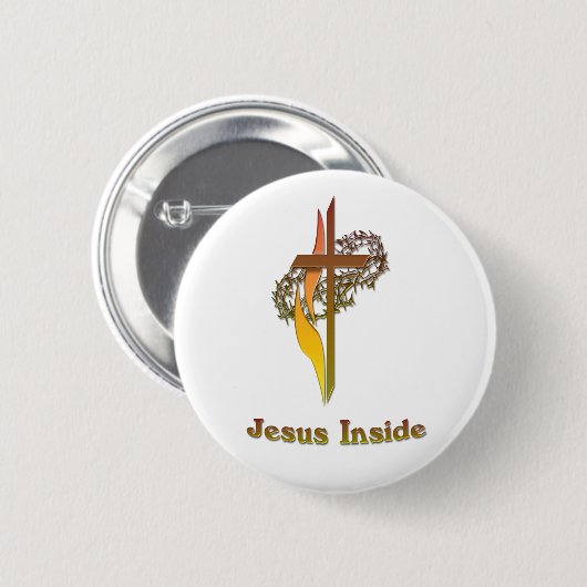 Jesus Inside Button (Vorne & Hinten)