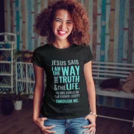 Jesus inspirierende Zitat Moderne Schrift T-Shirt