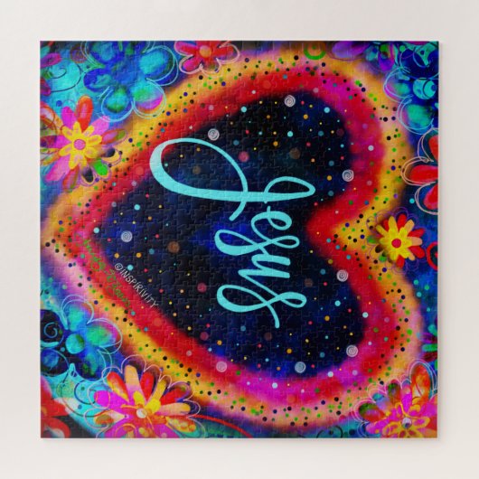 Jesus Inspirivity Jigsaw Puzzle Fun Colorful (Horizontal)