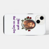 Jesus iPhone Hülle (Rückseite (Horizontal))
