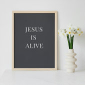 Jesus Is Alive Christian Wall Art Poster 