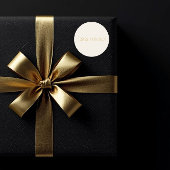 JESUS IS BORN Cream Christmas Sticker #2