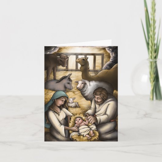 Jesus Is Born  Karte (Vorderseite)