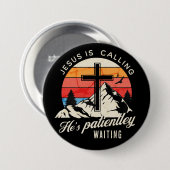 Jesus is calling button (Vorne & Hinten)