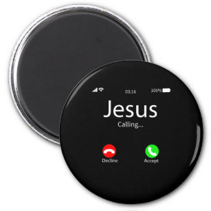 Jesus Is Calling Christian Magnet