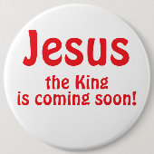 Jesus is coming button (Vorderseite)