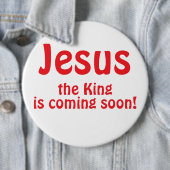 Jesus is coming button (Beispiel)