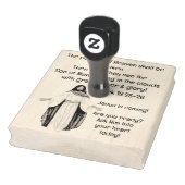 Jesus is coming! gummistempel (Stempel)