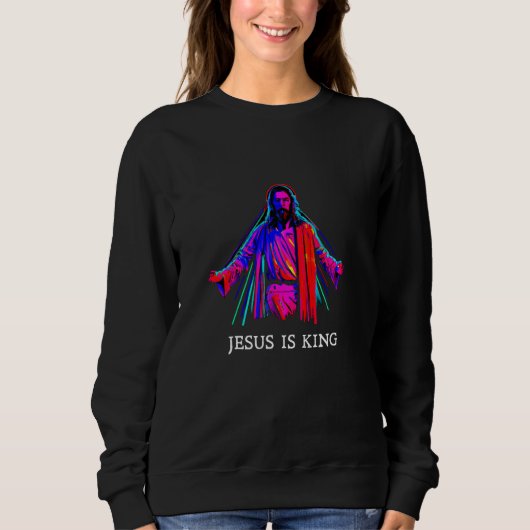 Jesus is king 1 sweatshirt (Vorderseite)