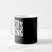 Jesus Is King Bible Verse John 14_6 Christian God Kaffeetasse (Vorderseite Links)
