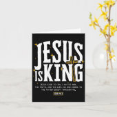 Jesus Is King Bible Verse John 14_6 Christian God Karte (Gelbe Blume)