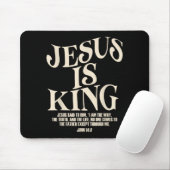 Jesus Is King Bible Verse John 14_6 Christian God Mousepad (Mit Mouse)