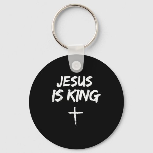 Jesus Is King Bible Verse John 14_6 Christian God Schlüsselanhänger (Vorderseite)