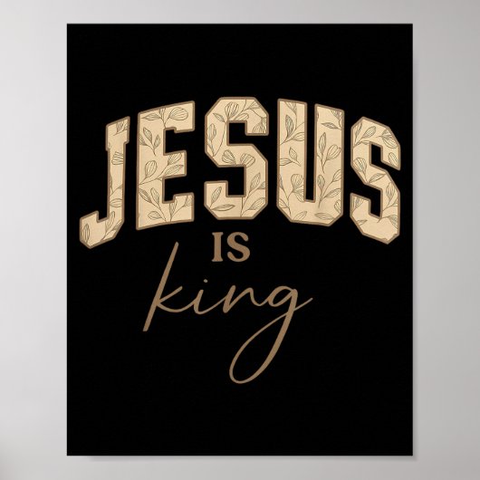 Jesus.is King Bible Verse John 14_6 Christian Reli Poster (Vorne)
