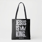 Jesus Is King Christian Bible Scripture Quote Pull Tasche (Vorderseite)
