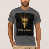Jesus Is King Gold Crown Christian Men’s T-Shirt (Vorderseite)