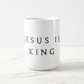 JESUS IS KING Hoodie Kaffeetasse (Mittel)
