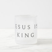 JESUS IS KING Hoodie Mattglastasse (Mittel)