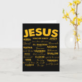 Jesus Is King Names Of God Hebrew Jesus Christian Karte (Gelbe Blume)