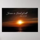Jesus is Lord of All Poster (Vorne)