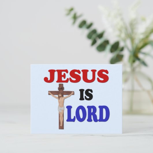 JESUS IS LORD POSTKARTE (Stehend Vorderseite)