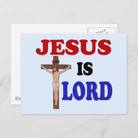 JESUS IS LORD POSTKARTE (Vorne/Hinten)