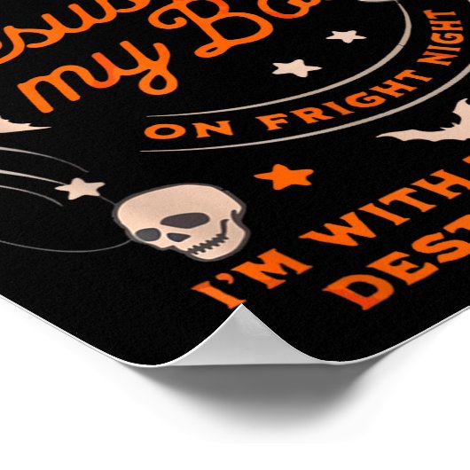 Jesus Is My Boo Soky Christian Funny Halloween Poster (Ecke)