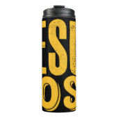 Jesus Is My Boss Thermosbecher (Vorderseite)