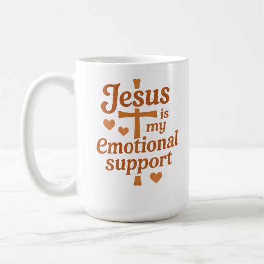 Jesus is my Emotional Support Kaffeetasse (Links)