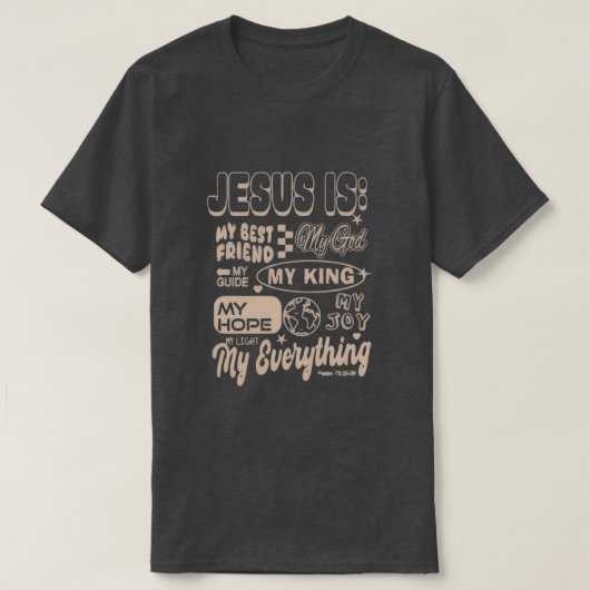 Jesus Is My Everything – Psalm 73 Inspired Tee (Design vorne)