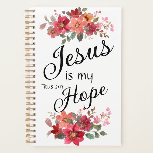 Jesus is My Hope Planner Planer (Vorderseite)