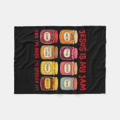 Jesus Is My Jam And Im Here To Spread Christian Bi Fleecedecke (Vorderseite (Horizontal))