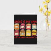 Jesus Is My Jam And Im Here To Spread Christian Bi Karte (Gelbe Blume)