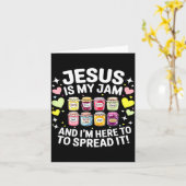 Jesus Is My Jam And Im Here To Spread Christian Bi Karte (Gelbe Blume)