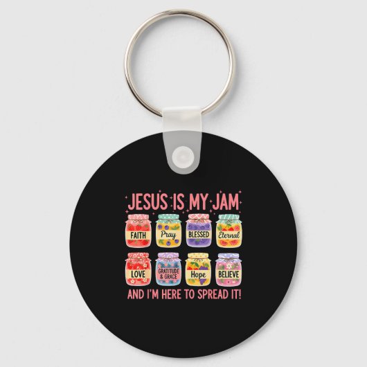 Jesus Is My Jam And Im Here To Spread Christian Fa Schlüsselanhänger (Vorderseite)