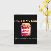 Jesus Is My Jam And I'm Here To Spread It Christia Karte (Gelbe Blume)